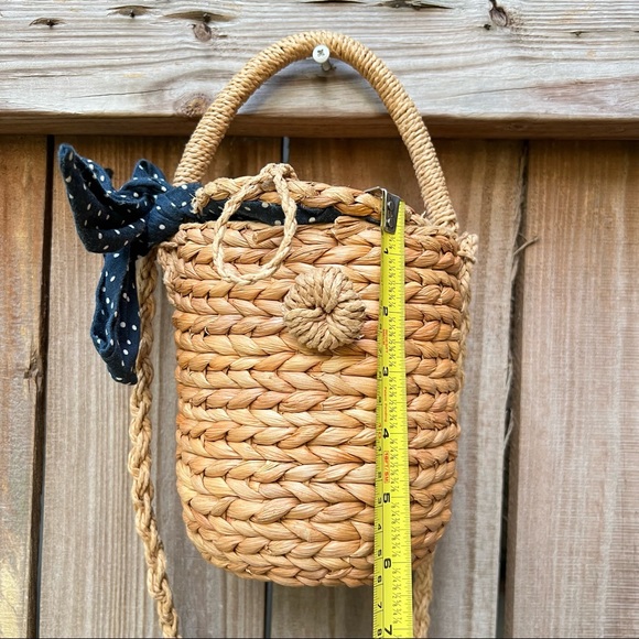 Zara straw crossbody basket bag - Picture 7 of 13